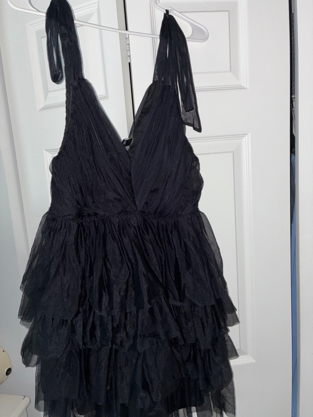 Forever 21 Black Tiered Mini Dress